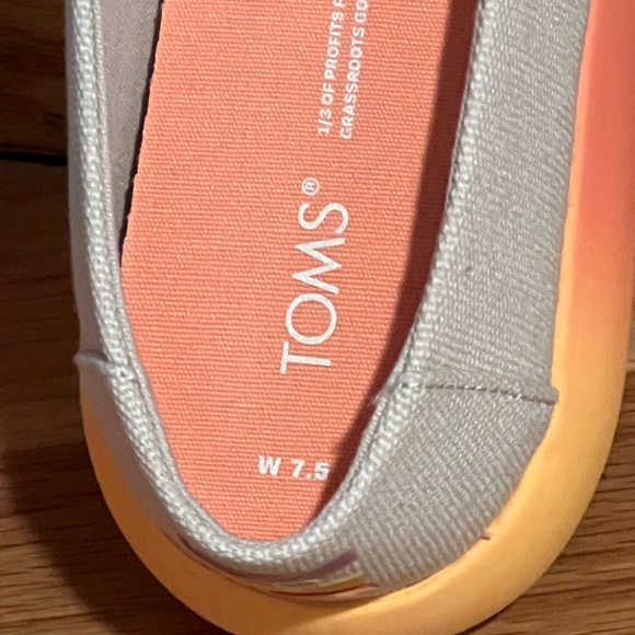 Tom’s alpargata mallow warm natural canvas/ombré size 7.5 - Picture 5 of 5